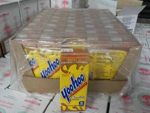 lot 420 image: Case of 40 6.5 oz Yoo Hoo chocolate...