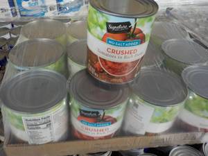 lot 431 image: 12 count 28 cans Signature No Salt ...