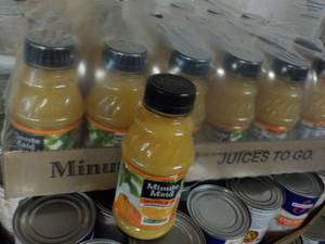 lot 444 image: 24 count 10 oz Minute Maid Orange J...