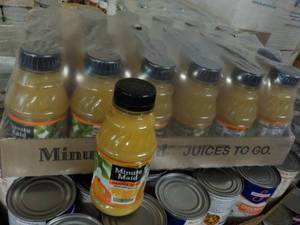lot 445 image: 24 count 10 oz Minute Maid Orange J...