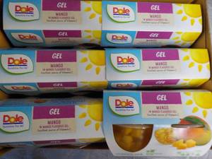 lot 65 image: 6 - 4 packs 4.3 oz Dole Mango in Ma...