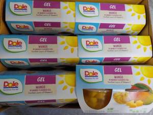 lot 67 image: 6 - 4 packs 4.3 oz Dole Mango in Ma...
