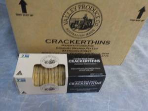 lot 92 image: Case of 12 Boxes Cracker Thins from...