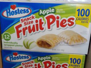 lot 97 image: 6 ct 12 individually wrapped Hostess Snack Size Apple Fruit Pies best date 082023