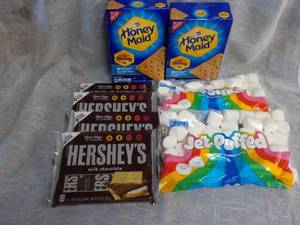 lot 161 image: Smores Kit- 2 Boxes Honey Maid Grah...