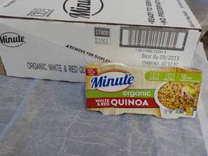 lot 163 image: 8 - 8 oz Minute Organic White and Red Quinoa best date 092023
