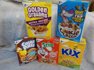 lot 171 image: 5 Boxes of Cereal- 1 each Golden Gr...
