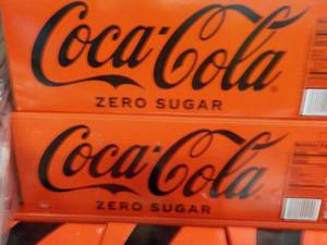 lot 214 image: 2 - 12 packs Coca Cola Zero Sugar ...