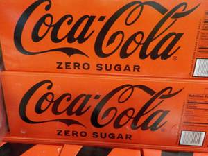 lot 215 image: 2 - 12 packs Coca Cola Zero Sugar ...