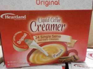 lot 225 image: 6 - 24 ct Single Serve Original Heartland Liquid Coffee Creamer best date 07242023