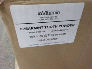 lot 238 image: Box of 100 - 2.75 oz InVitamin Char...