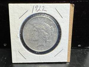 1922 D Peace Silver Dollar