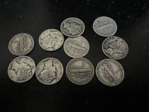 10 - 1942 Mercury Dimes