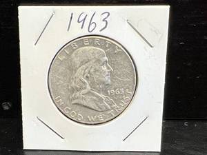 1963 D Franklin Half Dollar