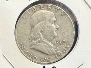 1953 D Franklin Half Dollar