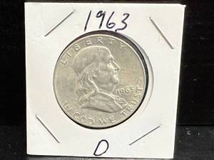 1963 S Franklin Half Dollar