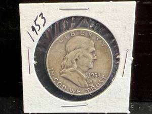 1953 D Franklin Half Dollar