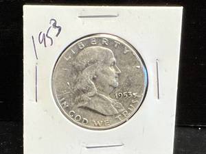 1953 D Franklin Half Dollar