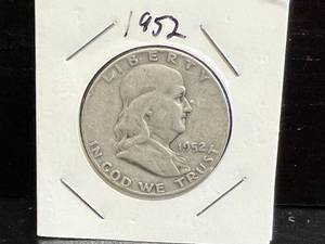 1952 D Franklin Half Dollar