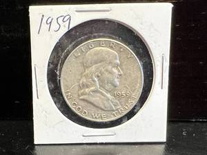 1959 D Franklin Half Dollar