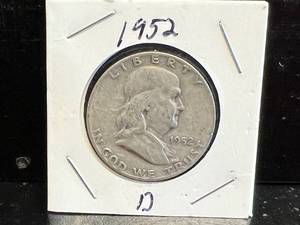 1952 D Franklin Half Dollar
