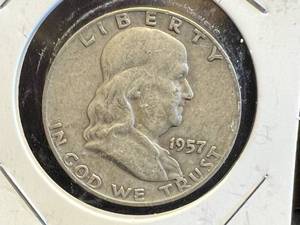 1957 D Franklin Half Dollar