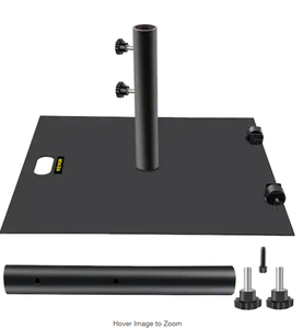 VEVOR Patio Umbrella Base 24 in . Square Heavy Duty Umbrella Base 39 lbs. Cast Iron Umbrellas Holder Stand in Black Model # ZYSDZFXDL24000001V0 Store SKU # 100843981