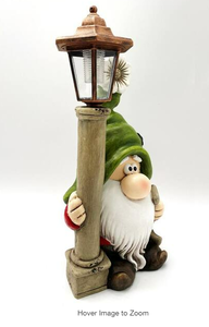18 in. Tall Spring Garden Gnomes with Solar Lanterns Model # ZR200366 Store SKU # 1009144832