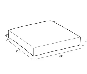 6 Pack ARDEN SELECTIONS 21 in. x 21 in. Sapphire Blue Leala Square Outdoor Seat Cushion Model # TG0D415X-D9Z1 Store SKU # 1005864700