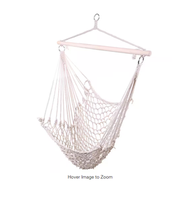 49.6 in. Portable Hammock Rope Chair Outdoor Hanging Air Swing in Beige Model # 864861687806 Store SKU # 1006033422