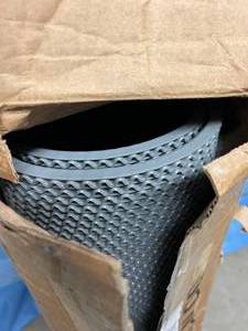 lot 22 image: MSRP $380 NEW OPEN BOX Grainger NoTrax Antifatigue Antimicrobial&nbspAnti-Slip Backing&nbspDrainage Mat (3 x 5 ft)&nbsp716 in Thickness, Open Wave, Gray, Vinyl, Straight Edge&nbsp