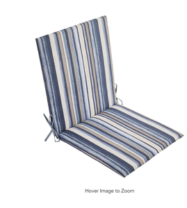 lot 16 image: 3 Pack StyleWell Universal 19.5 in. x 21.5 in. Outdoor Sling Chair Cushion in Isadora Stripe Model # 8313-24557711 Store SKU # 1005772421