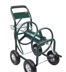 lot 36 image: Winado Iron 4-Wheel Hose Reel Truck Model # 901991880506 Store SKU # 1006296384