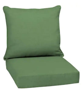 lot 43 image: 3 Pack ARDEN SELECTIONS Leala Texture 24 in. x 24 in. 2-Piece Deep Seating Outdoor Lounge Chair Cushion in Moss Model # TH1H297B-D9Z1 Store SKU # 1002988659