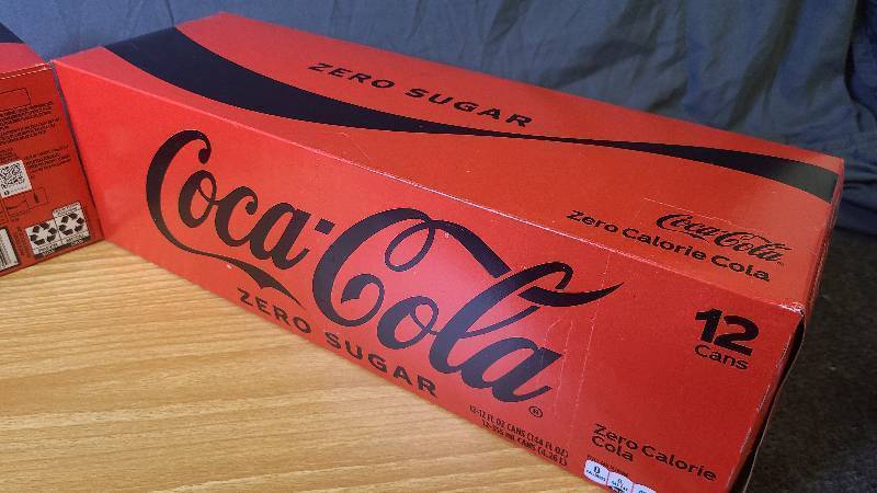 2 - 12 Pack of CocaCola Zero Sugar