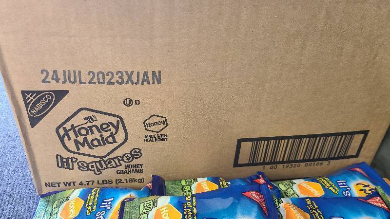 Case of Honey Gram Snack Packs 72 in count