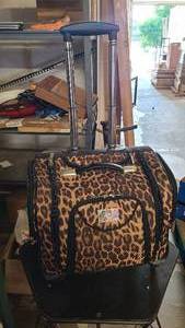 Cheetah Print Brand New Rolling carry on