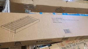 Solid Wood trundle bed in grey