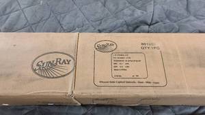 Sunray 9 Round Solar Lighted Umbrella