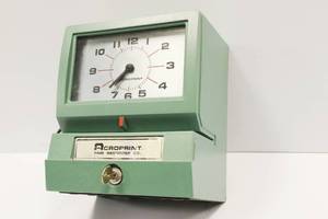 Acroprint Time Recorder Automatic Print With Month And Date