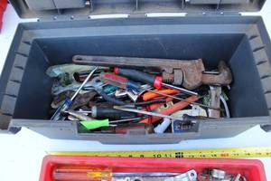 Tool Box Full Of hand Tools Approx 17 Inch Wide