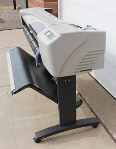 HP Designjet 500 Large Format 42 Inch Color Plotter Printer In Working Condition