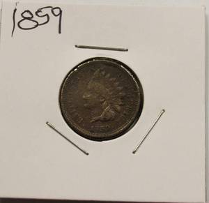 lot 17 image: 1859 Nice Grade Indian Head Penny