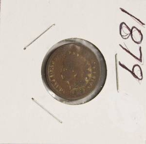 lot 27 image: 1879 Nice Grade Indian Head Penny