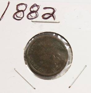 lot 30 image: 1882 Nice High Grade Indian Head Penny