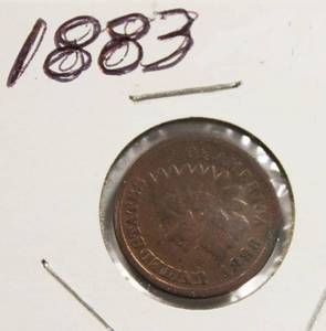 lot 31 image: 1883 Nice High Grade Indian Head Penny