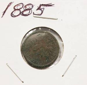 lot 33 image: 1885 Nice High Grade Indian Head Penny