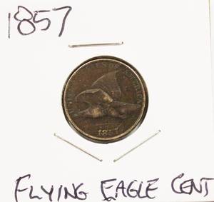 lot 40 image: 1857 Very Nice Flying Eagle Cent