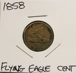 lot 41 image: 1858 Very Nice Flying Eagle Cent