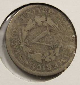lot 46 image: 1891 Nice Liberty Head V-Back  Nickel